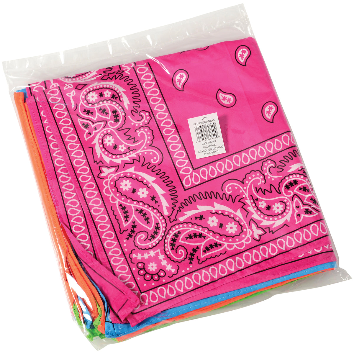 Neon Bandanas - 12 Count