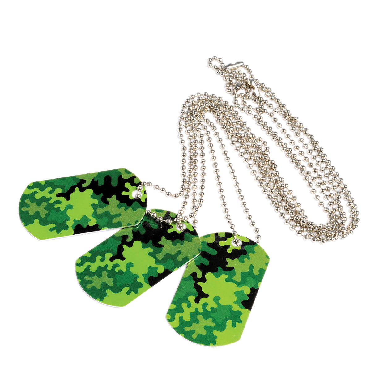Camo Dog Tags - 12 Count