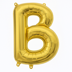 Metallic Gold Letter B Balloon - Air-Filled Foil