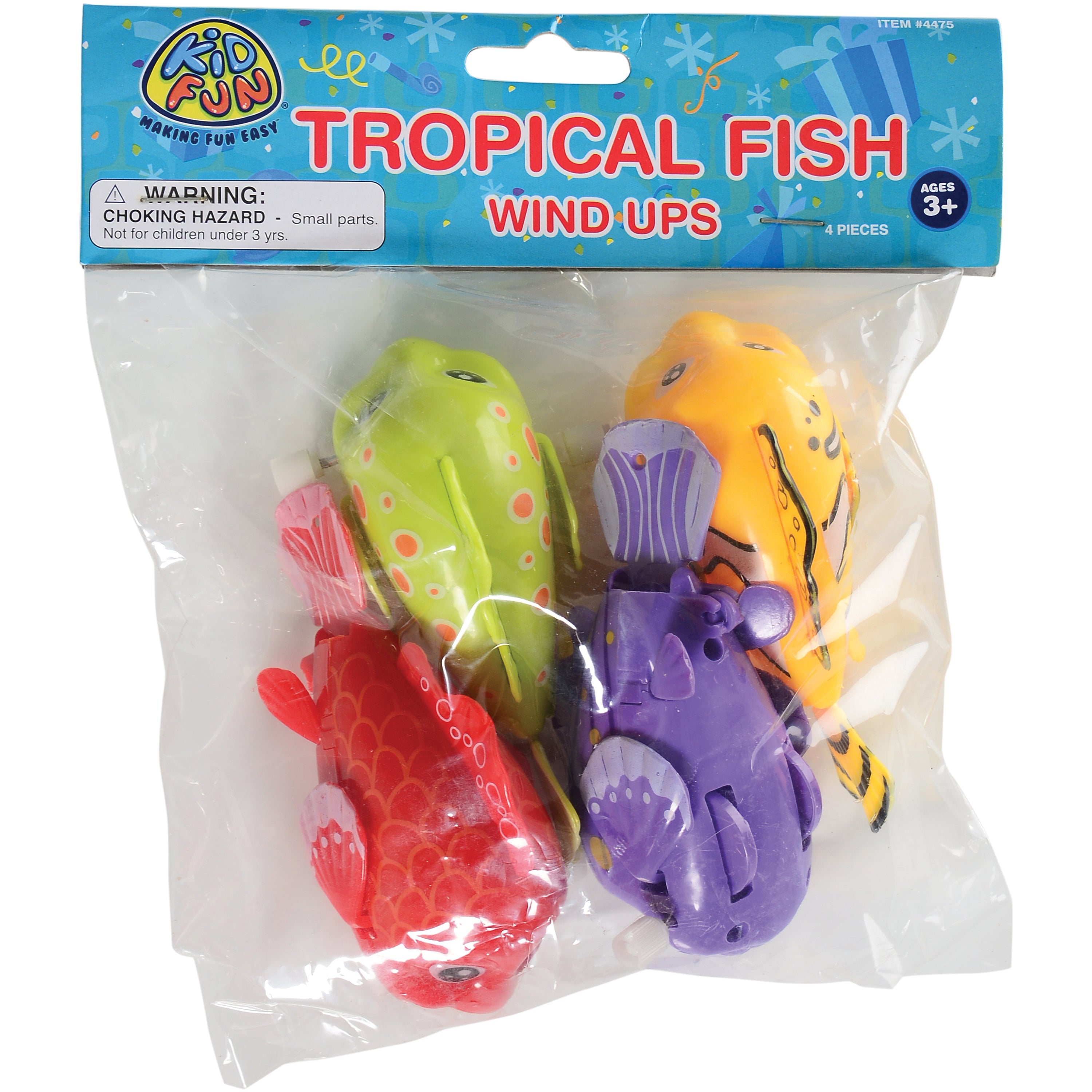 Tropical Fish Wind-Ups/4 Per Pkg - 4 Count