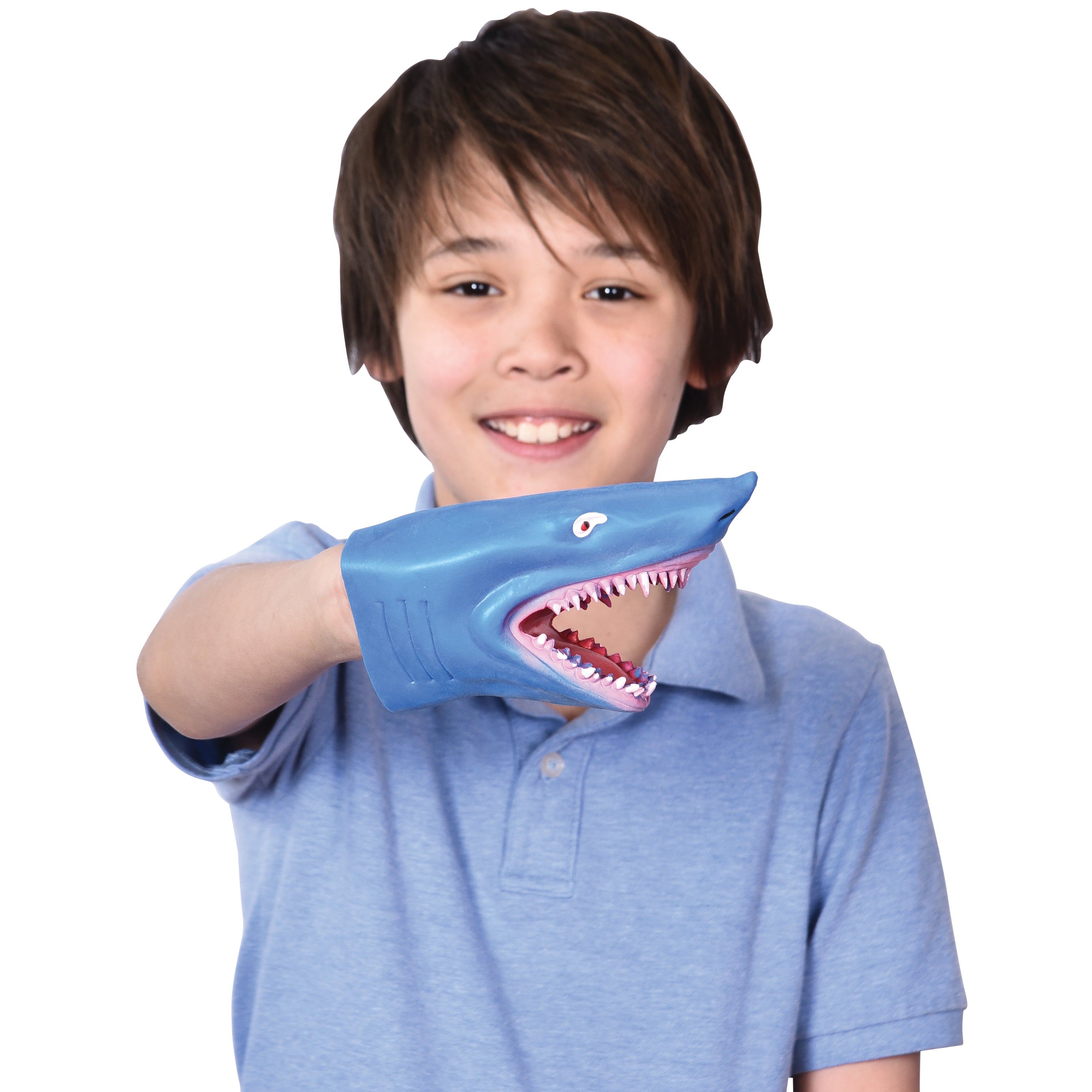 Stretchy Shark Hand Puppets/6 Per Disp - 6 Count