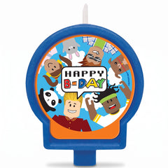 Party Town "Happy B-Day" Gaming Theme Wax Candle