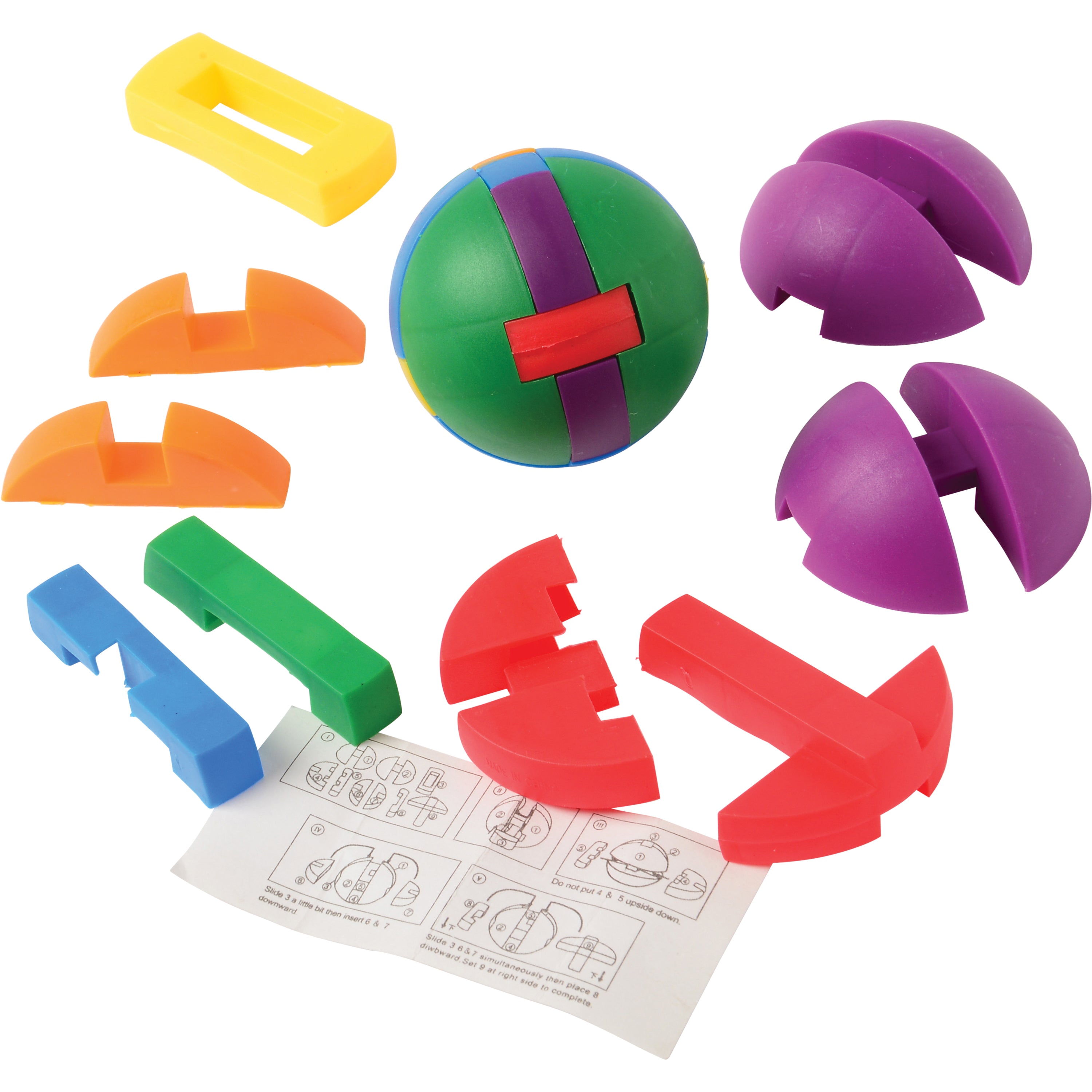 Plastic Puzzle Balls - 12 Count