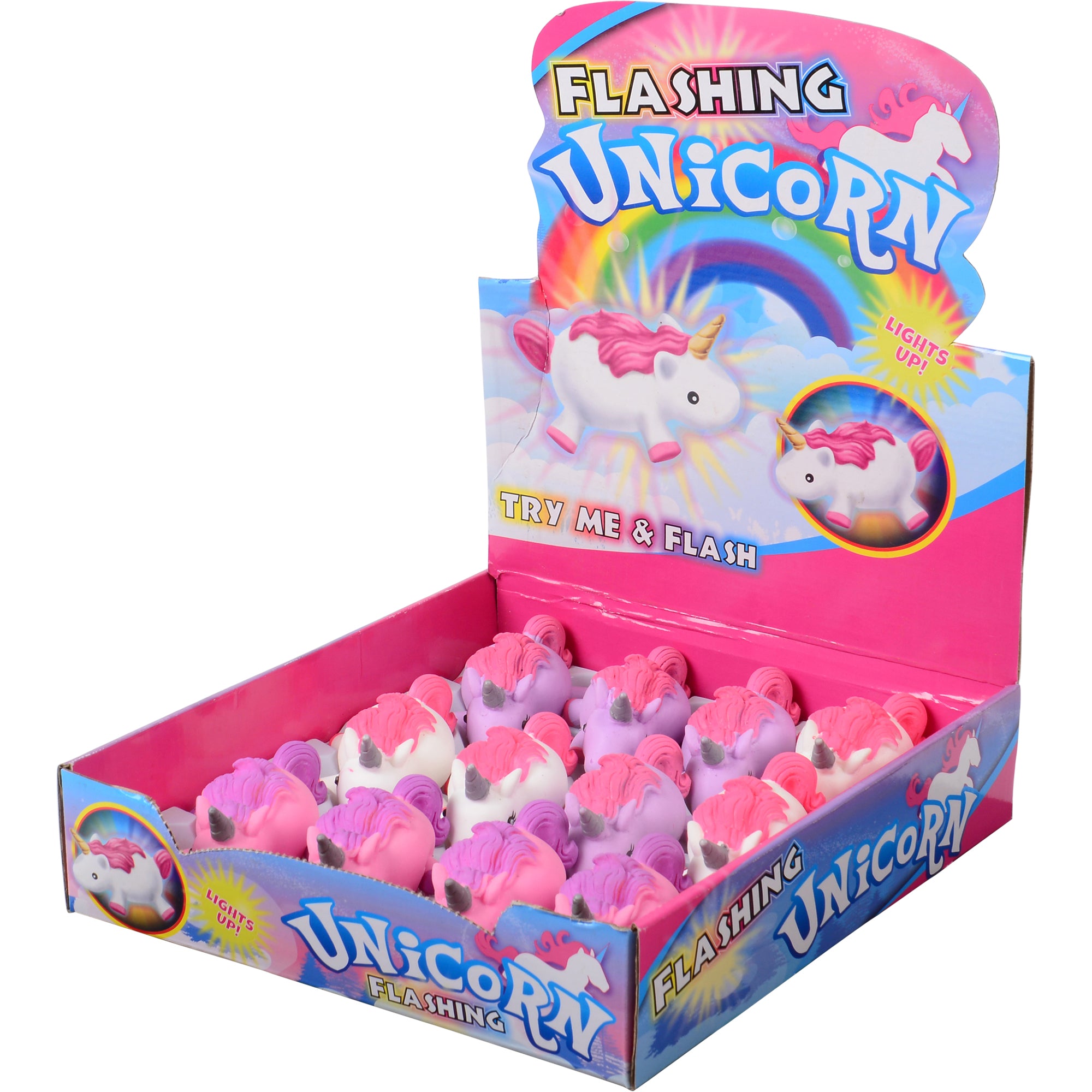 Flashing Unicorn Puffers - 12 Count