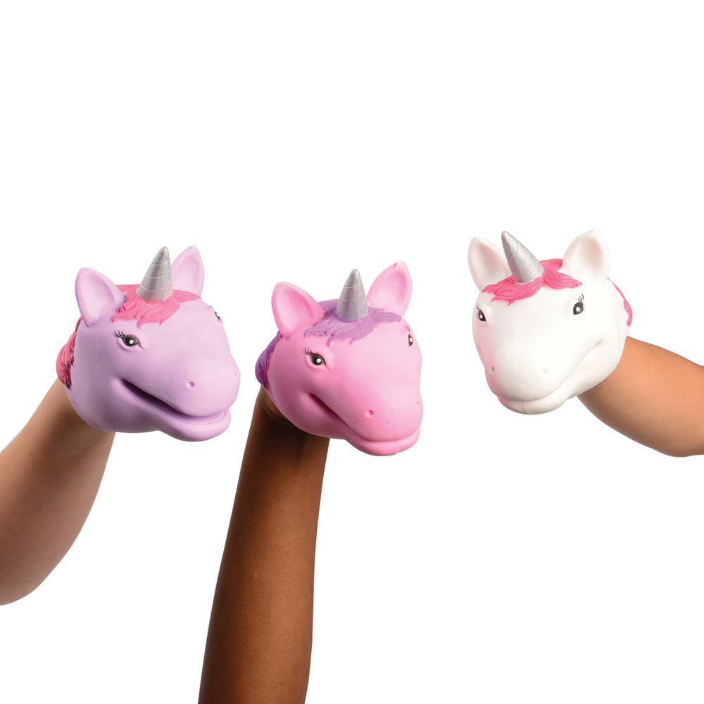 Unicorn Hand Puppets/12 Per Disp - 12 Count