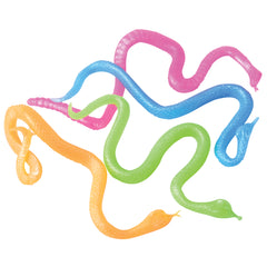Stretchy Toy Snakes/24 Per Pkg - 24 Count