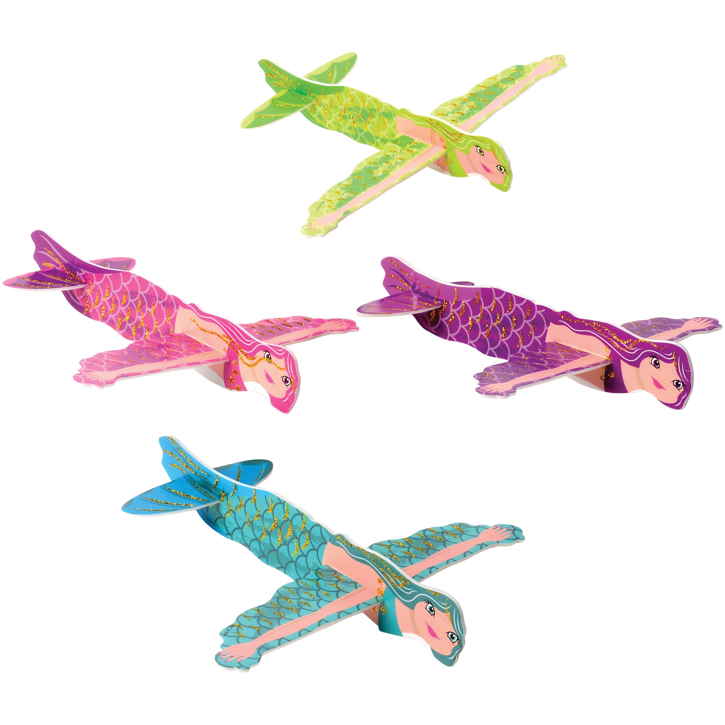 Mermaid Gliders/12-Pc - 12 Count