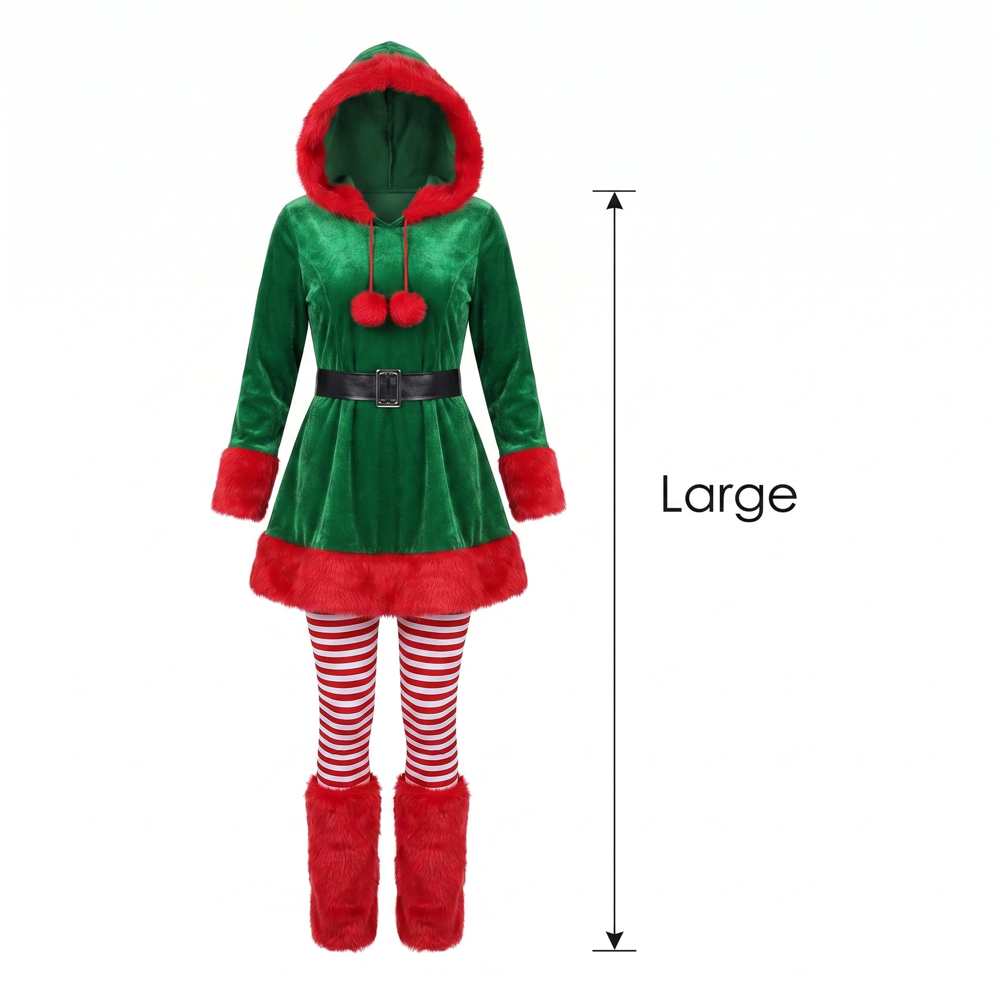 Sassy Elf Christmas Costume - Adult L