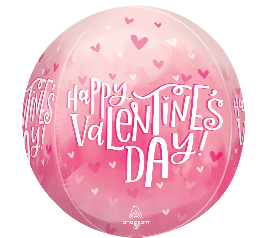 Valentine Pearl Shine Orbz Balloon