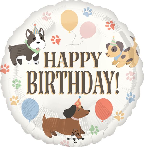 18" Pawesome Birthday Foil Balloon