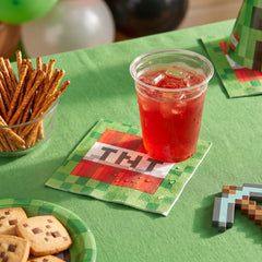 Pixel Party TNT Beverage Napkins - 16-Pack, 2-Ply - 5 In. X 5 In.