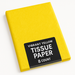 Vibrant Yellow Tissue Paper - 8 Count