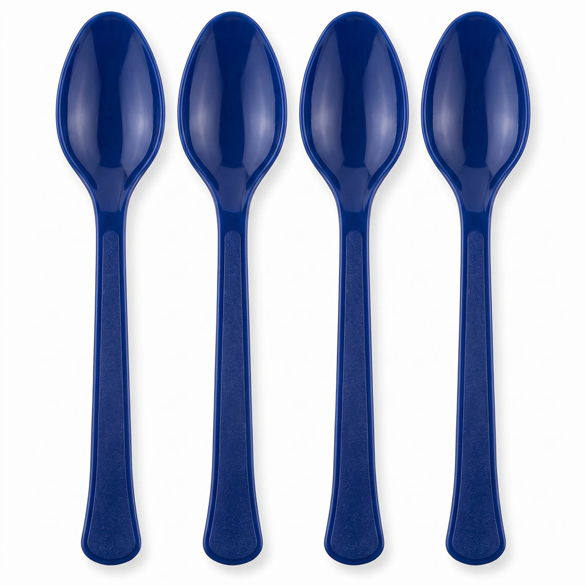 True Navy Plastic Spoons - 7.5 in.