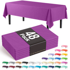 Magenta Plastic Table Cover | Case of 48 - 54 In. x 108 In.