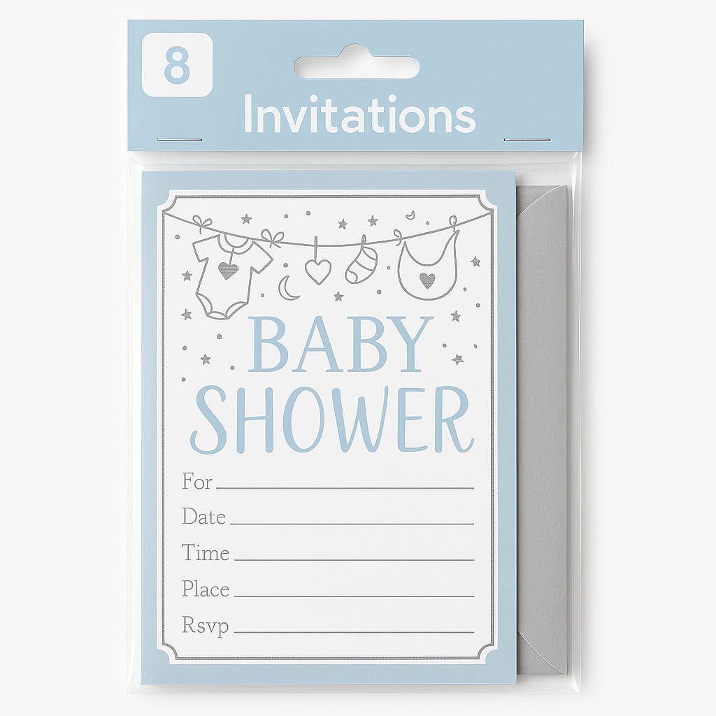 Elegant Floral Baby Shower Invitation