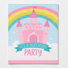 Princess Castle Birthday Party Invitations