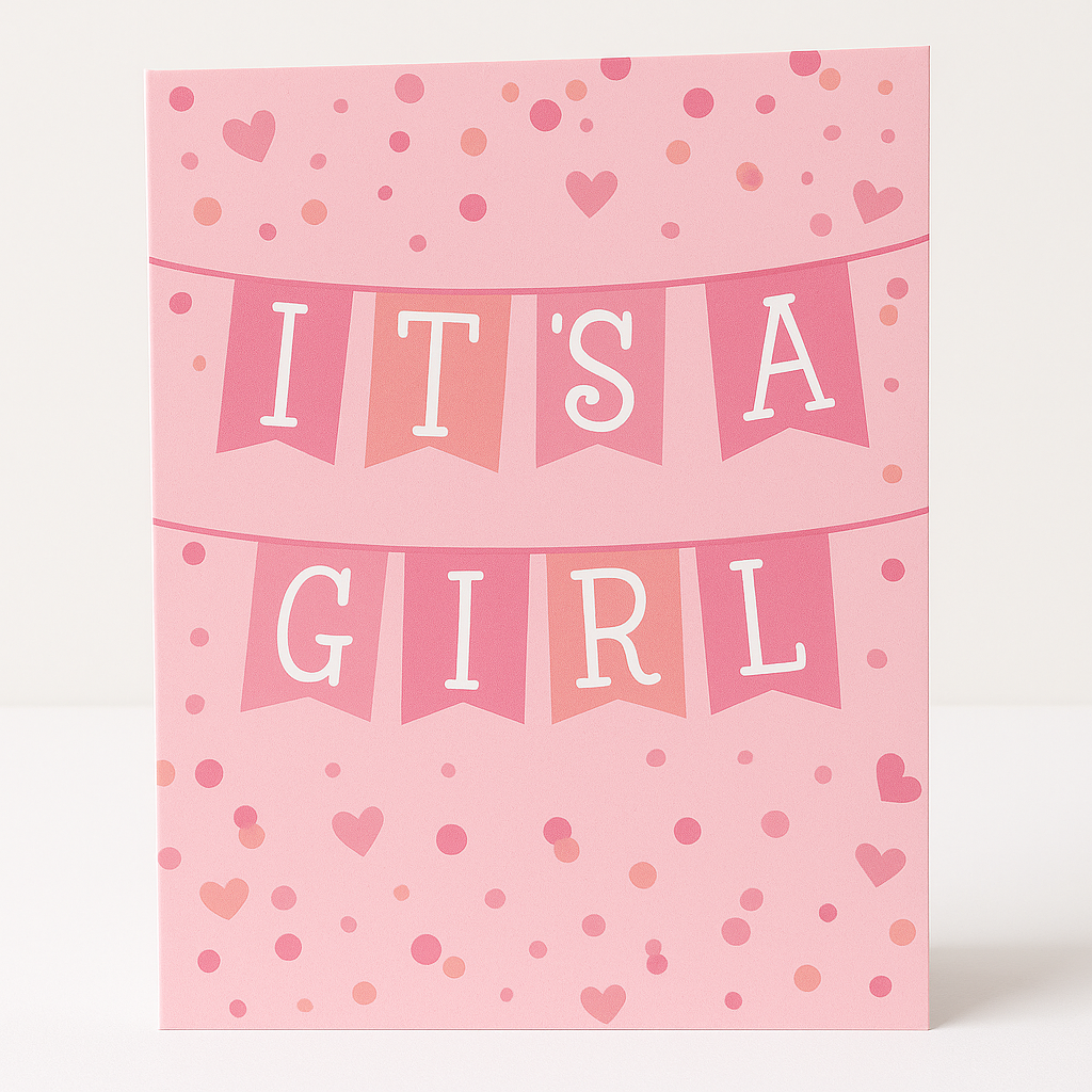 "It's a Girl" Baby Shower Invitation Card