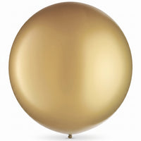 Gold Pearl Latex Balloons, 24-Inch, 4-Pack for Celebrations