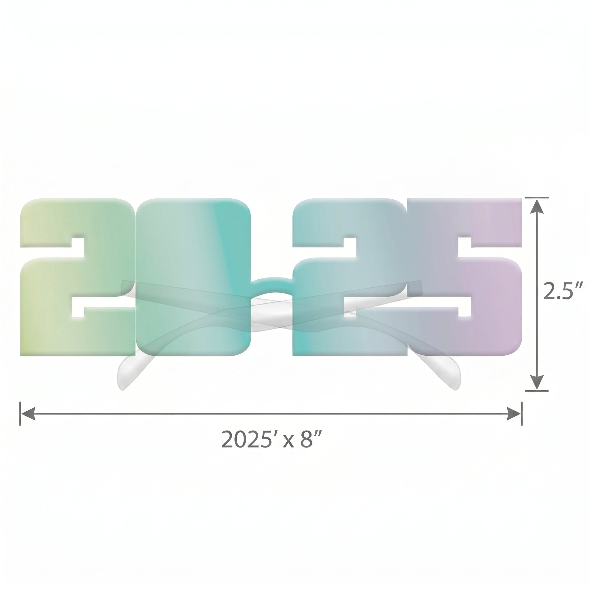 Starlight 2025 Gradient Glasses for New Year's Eve