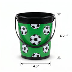 Soccer Themed Plastic Party Favor Bucket