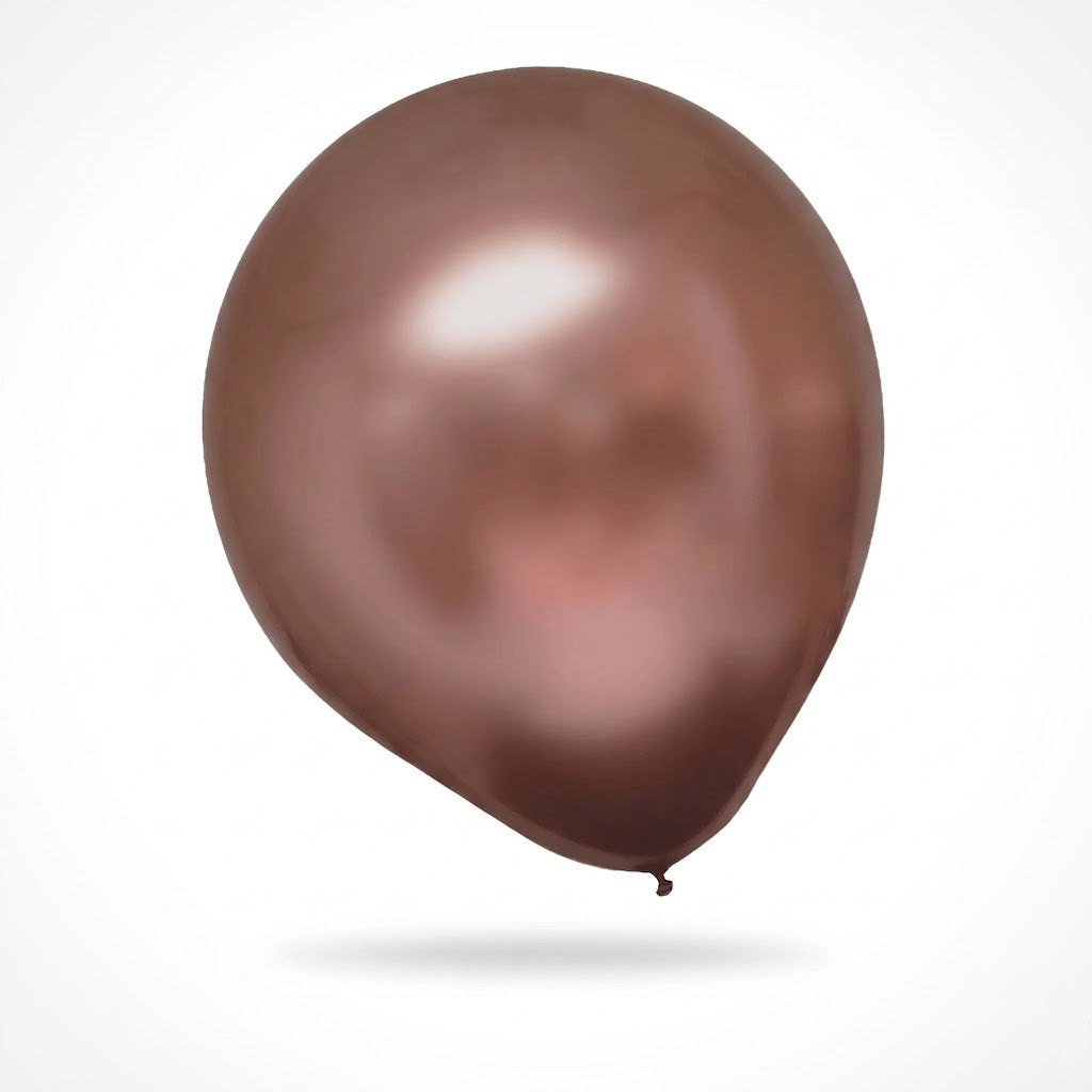 Satin Luxe Rose Gold Latex Balloons, 11-Inch, 6-Pack