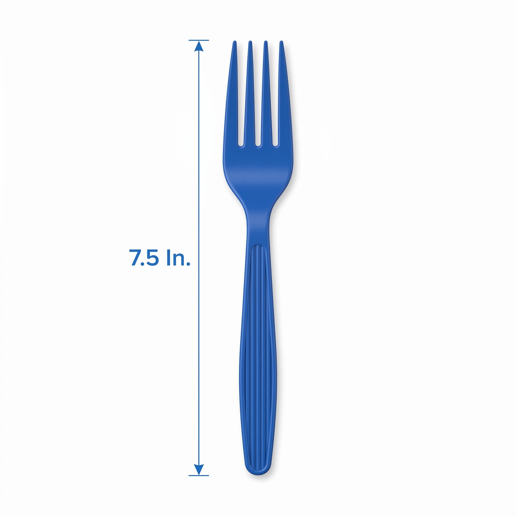 Royal Blue Plastic Forks - 7.5 In. | 16 Count