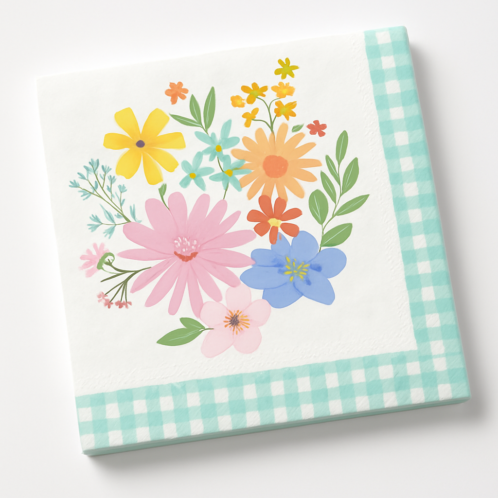 Springtime Blooms Beverage Napkins - 16 Pack