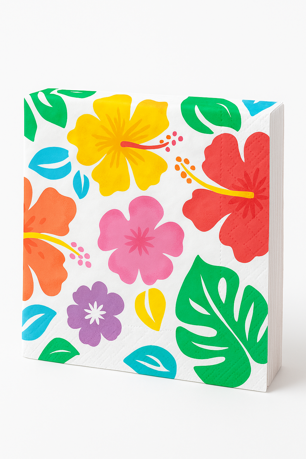 Vibrant Summer Hibiscus Luncheon Napkins