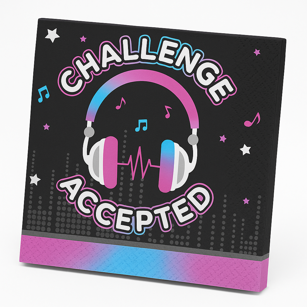"Challenge Accepted" Internet Famous Luncheon Napkins, 16-Pack
