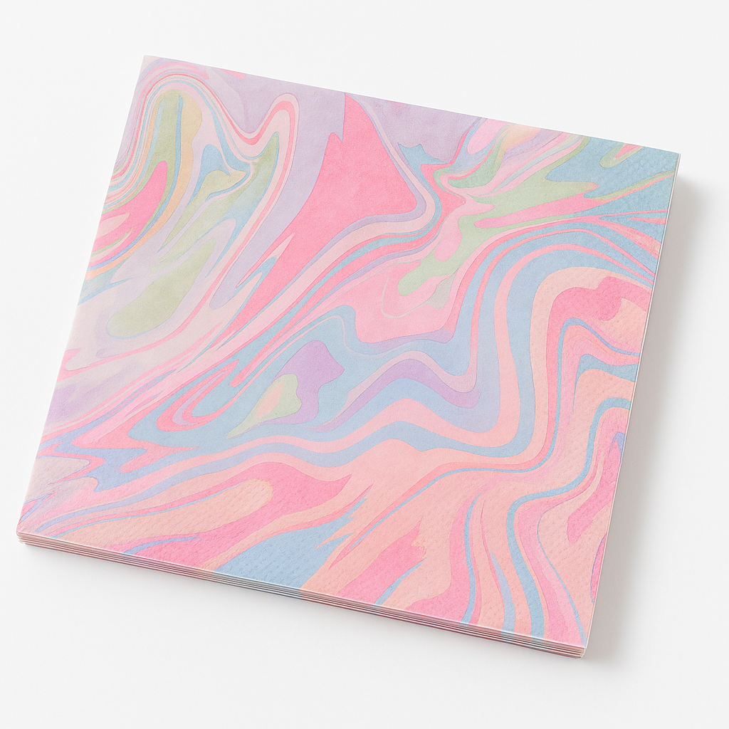 Marble Swirl Luncheon Napkins