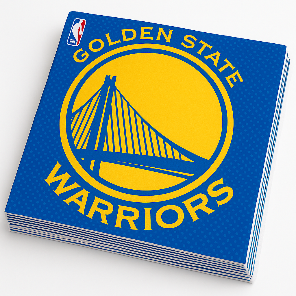 Golden State Warriors Lunch Napkins - 16 Pack