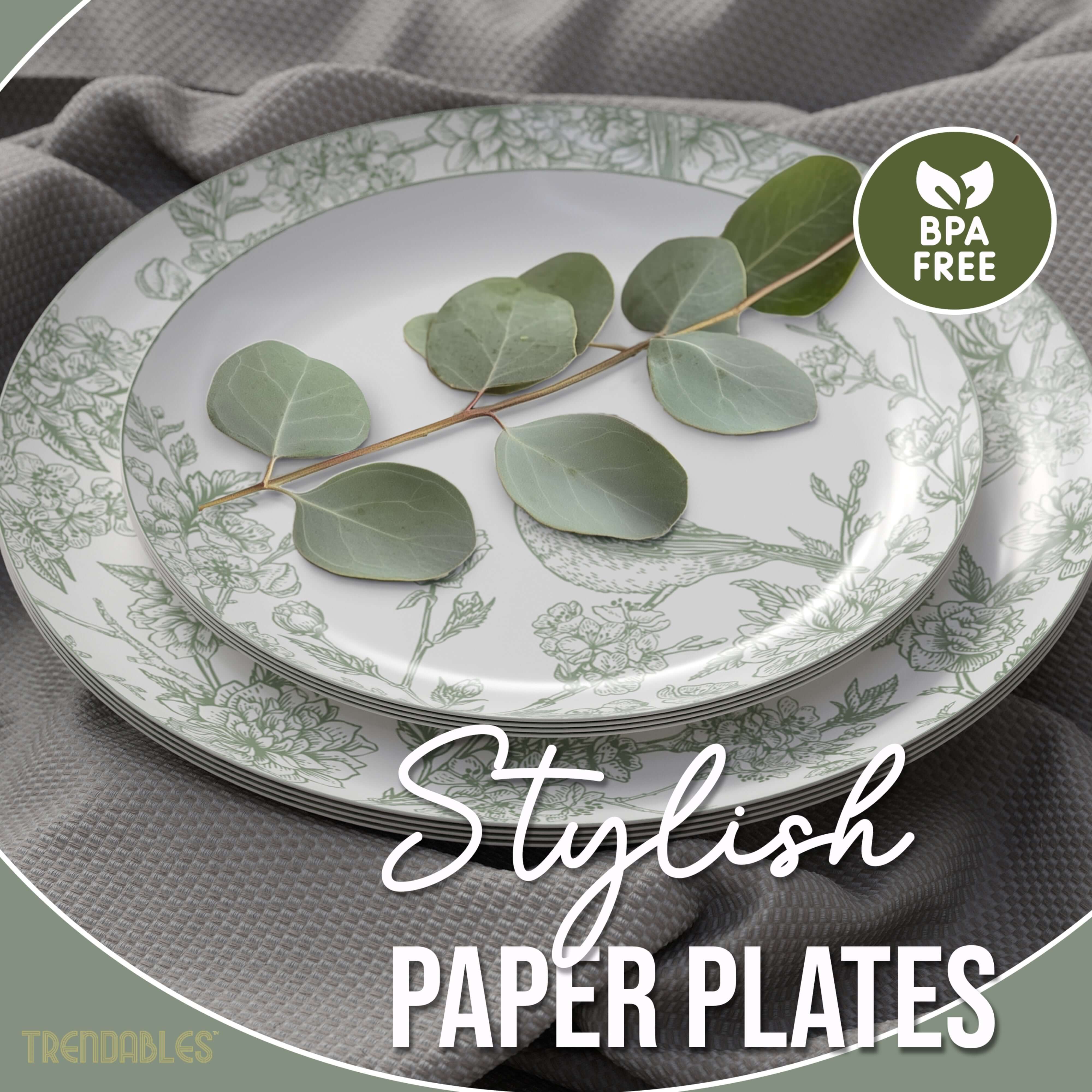 20/20 Earthtrends Yaffa Design Paper Plates