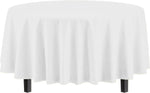 Round White Plastic Table Cover