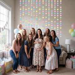 Pastel Circle Tissue Backdrop Decoration