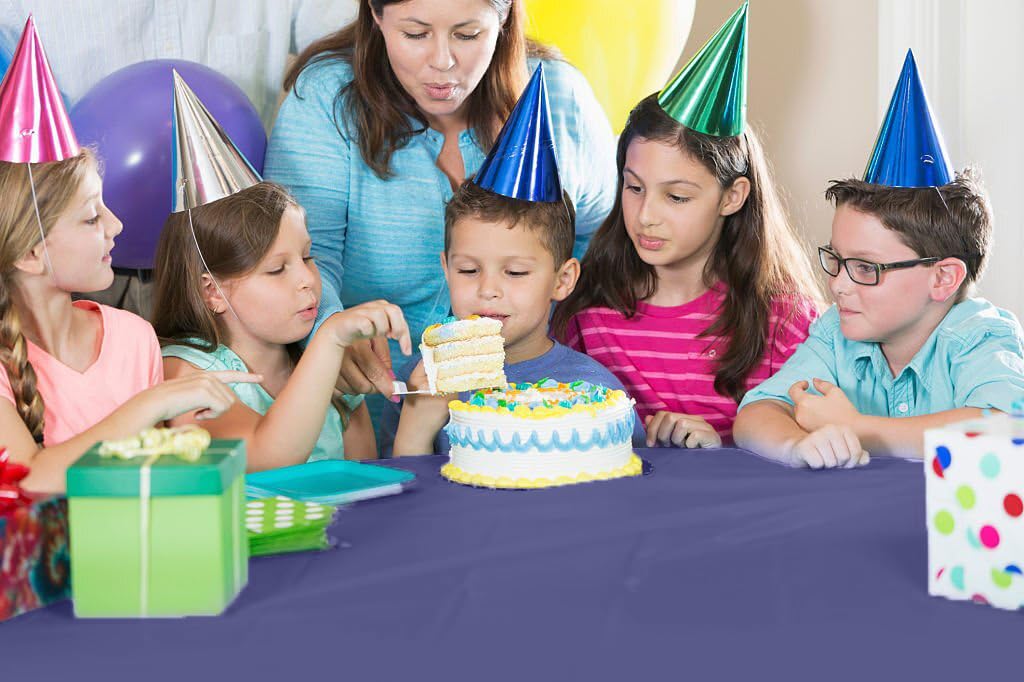 54 In. x 300 Ft. Cut To Size Table Roll  | Navy | Case of 4