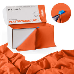 54 In. x 100 Ft. Cut To Size Table Roll  | Orange | Case of 6
