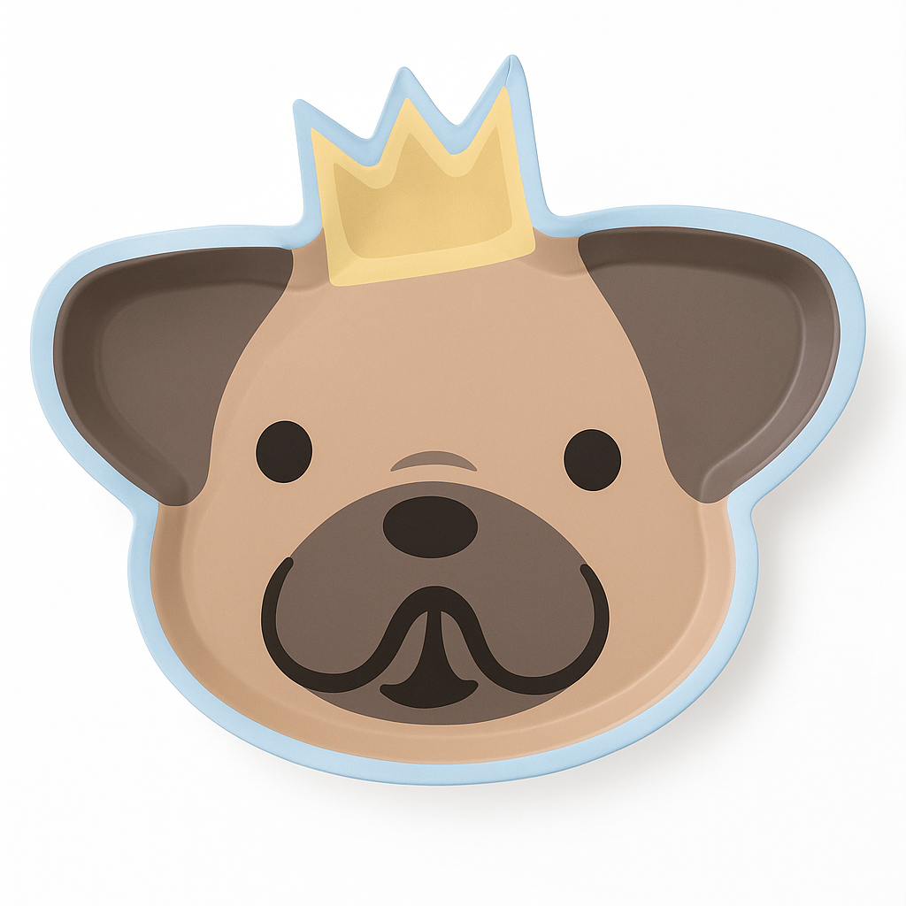 Adorable Puppy Party 7" Shaped Paper Plates