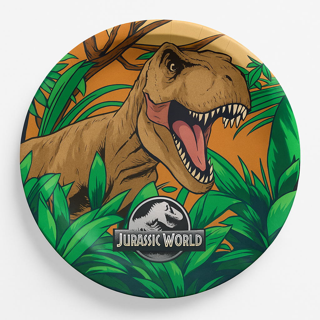 Jurassic World 9" Round Paper Plates