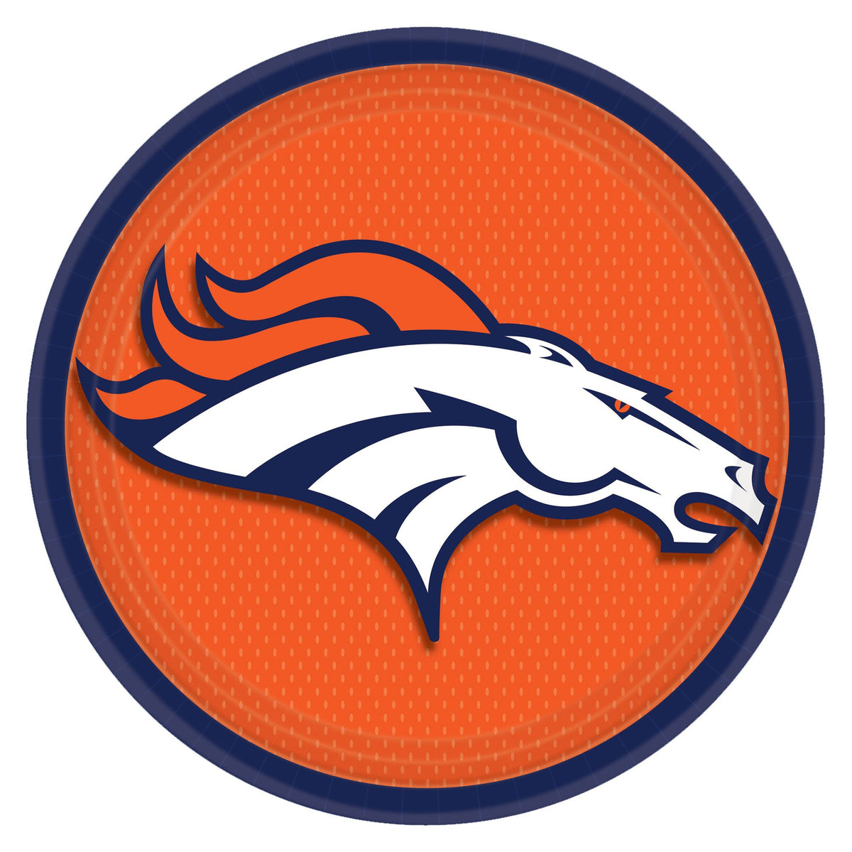 Denver Broncos 9" Round Paper Plates