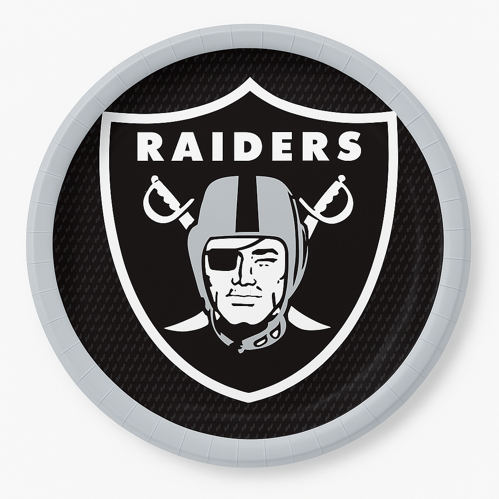 Las Vegas Raiders 9" Round Paper Plates