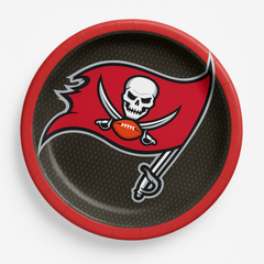 Tampa Bay Buccaneers 9" Round Paper Plates