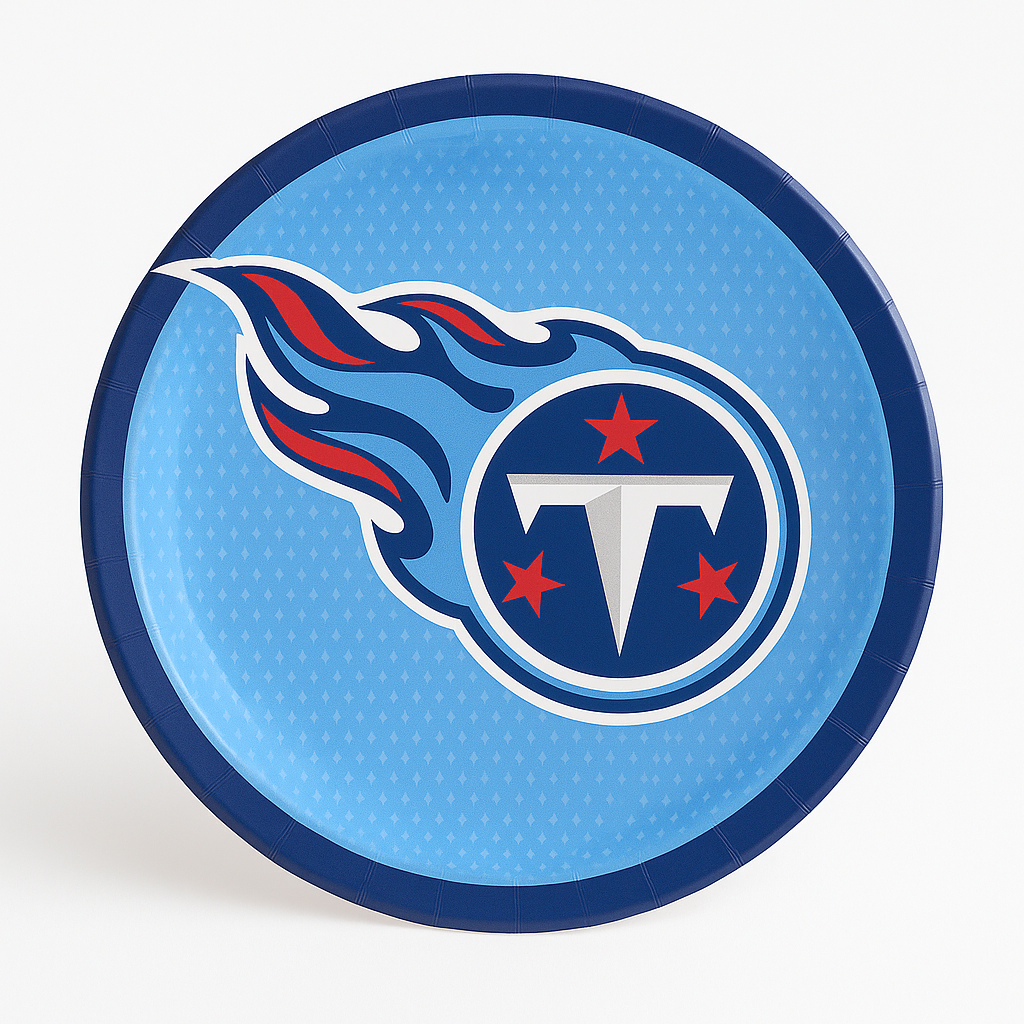 NFL Tennessee Titans 9" Round Paper Plates