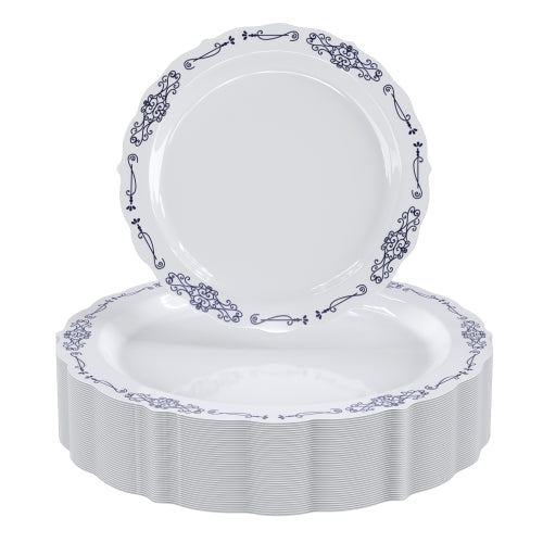 White/Navy Victorian Combo Set | 160 10 In. + 160 7.5 In.
