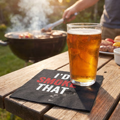 "I'd Smoke That" Summer BBQ Beverage Napkins - 16ct - 5 In. X 5 In.