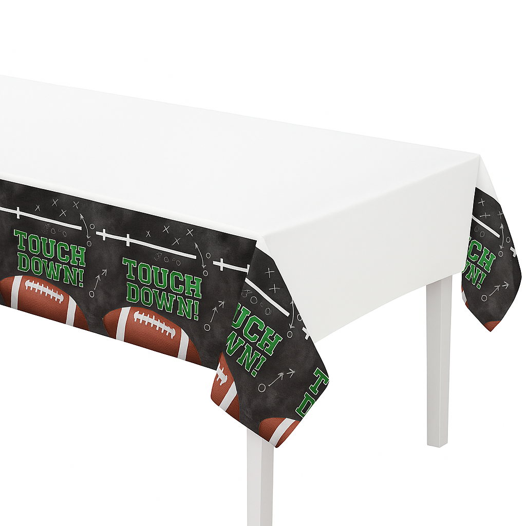 Touchdown Plastic Table Cover 54" x 84"