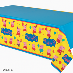 Peppa Pig Plastic Reusable Table Cover - Birthday Party Fun