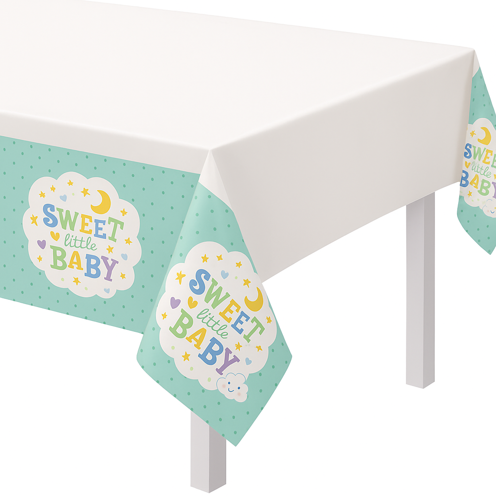 Sweet Little Baby Plastic Table Cover