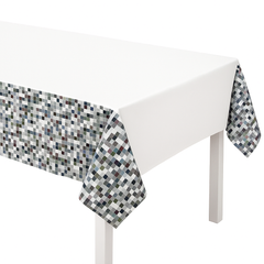 Chic Mosaic Plastic Table Cover