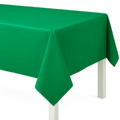 Festive Green Flannel Backed Table Cover