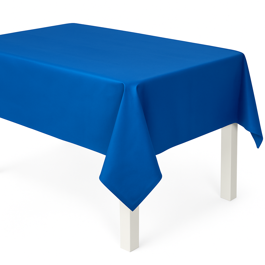 Royal Blue Flannel Backed Table Cover